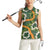 Aloha Festive Hawaii Women Sleeveless Polo Shirt Mokihana - Maile and Ilima on Forest Green - Polynesian Pride