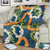 Aloha Festive Hawaii Blanket Mokihana - Maile and Ilima on Navy Blue - Polynesian Pride