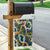 Aloha Festive Hawaii Garden Flag Mokihana - Maile and Ilima on Navy Blue - Polynesian Pride