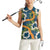 Aloha Festive Hawaii Women Sleeveless Polo Shirt Mokihana - Maile and Ilima on Navy Blue - Polynesian Pride