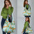Aloha Festive Hawaii Grocery Bag Mokihana - Maile and Ilima on Turquoise - Polynesian Pride