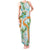 Aloha Festive Hawaii Tank Maxi Dress Mokihana - Maile and Ilima on Turquoise - Polynesian Pride