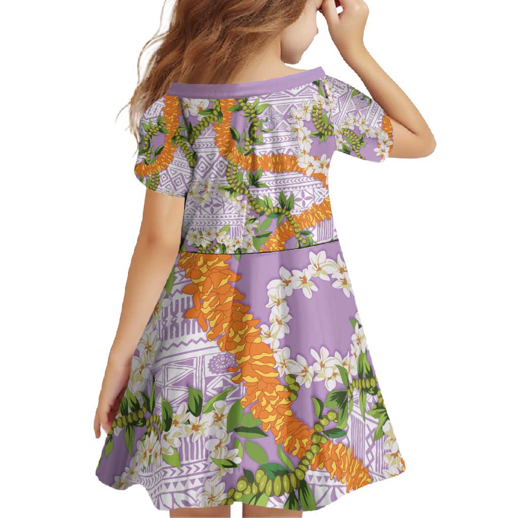 Aloha Festive Hawaii Family Matching Long Sleeve Bodycon Dress and Hawaiian Shirt Mokihana - Maile and Ilima on Lilac LT7 - Polynesian Pride
