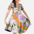 Aloha Festive Hawaii Family Matching Off The Shoulder Long Sleeve Dress and Hawaiian Shirt Mokihana - Maile and Ilima on Lilac - Polynesian Pride