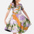 Aloha Festive Hawaii Family Matching Off Shoulder Maxi Dress and Hawaiian Shirt Mokihana - Maile and Ilima on Lilac - Polynesian Pride