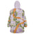 Aloha Festive Hawaii Wearable Blanket Hoodie Mokihana - Maile and Ilima on Lilac - Polynesian Pride