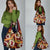Aloha Festive Hawaii Grocery Bag Mokihana - Maile and Ilima on Crimson - Polynesian Pride