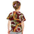Aloha Festive Hawaii Kid T Shirt Mokihana - Maile and Ilima on Crimson - Polynesian Pride