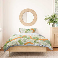 Aloha Festive Hawaii Bedding Set Mokihana - Maile Leis in Muted Summer - Polynesian Pride