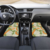 Aloha Festive Hawaii Car Mats Mokihana - Maile Leis in Muted Summer LT7 Set 2pcs - Front Sage Green - Polynesian Pride