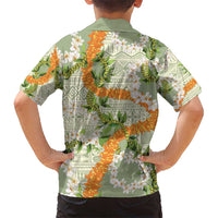 Aloha Festive Hawaii Hawaiian Shirt Mokihana - Maile Leis in Muted Summer - Polynesian Pride
