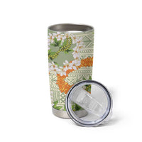 Aloha Festive Hawaii Tumbler Cup Mokihana - Maile Leis in Muted Summer LT7 - Polynesian Pride