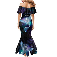 Polynesian Tala Manta Ray Family Matching Mermaid Dress and Hawaiian Shirt Nowhere You Could Go That I Won't Be With You LT7 - Polynesian Pride
