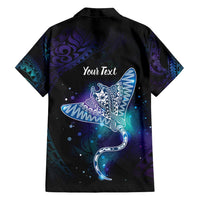 Polynesian Tala Manta Ray Family Matching Summer Maxi Dress and Hawaiian Shirt Nowhere You Could Go That I Won't Be With You LT7 - Polynesian Pride