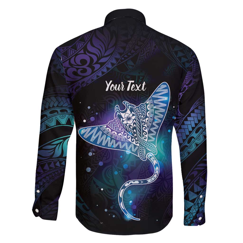 Polynesian Tala Manta Ray Family Matching Tank Maxi Dress and Hawaiian Shirt Nowhere You Could Go That I Won't Be With You LT7 - Polynesian Pride