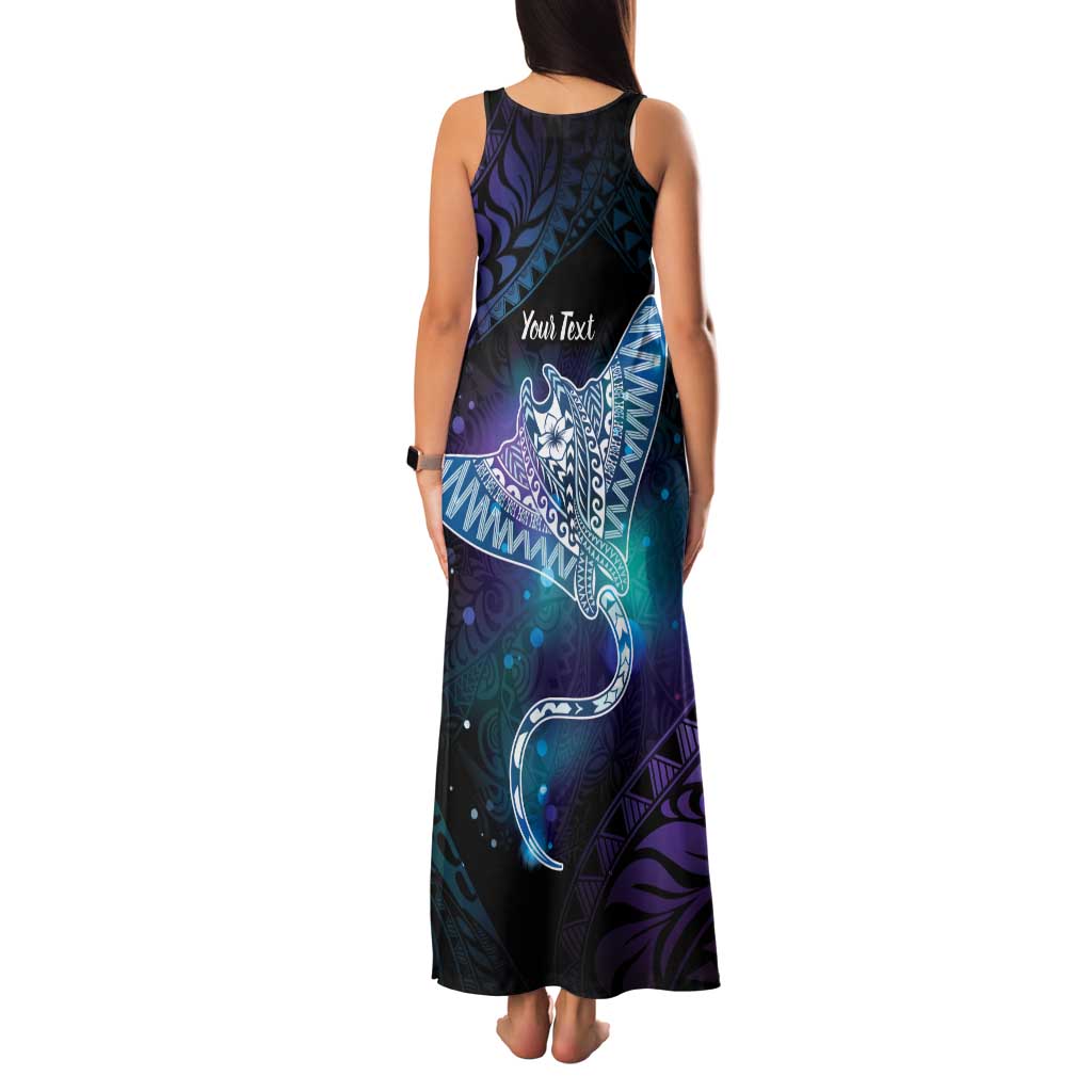 Polynesian Tala Manta Ray Family Matching Tank Maxi Dress and Hawaiian Shirt Nowhere You Could Go That I Won't Be With You LT7 - Polynesian Pride