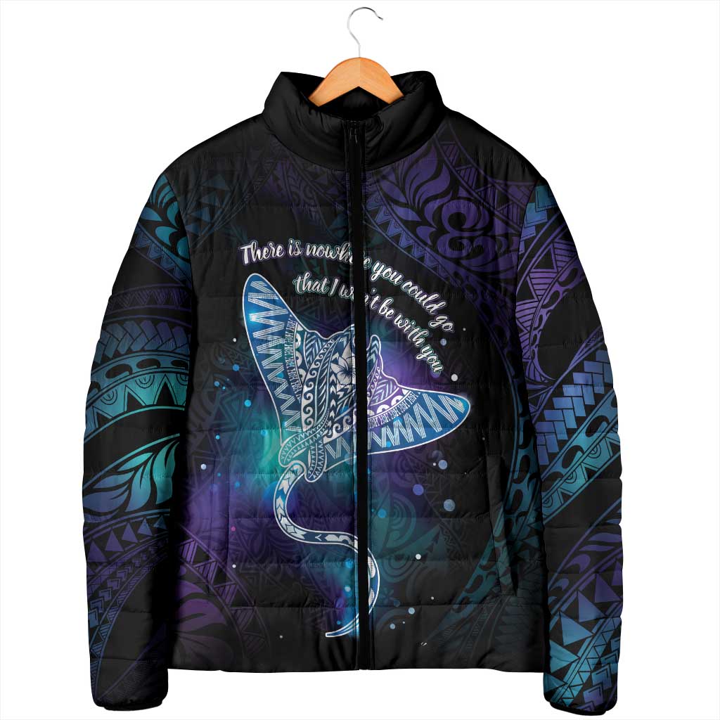 Polynesian Tala Manta Ray Padded Jacket Nowhere You Could Go That I Won't Be With You - Polynesian Pride