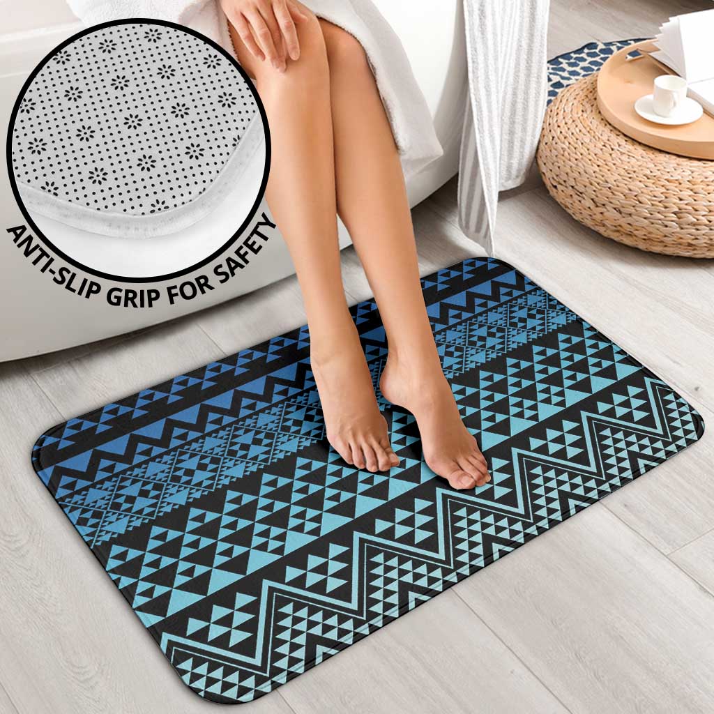 Maori Niho Taniwha Te Wheiao Bathroom Set Moana Blue - Polynesian Pride