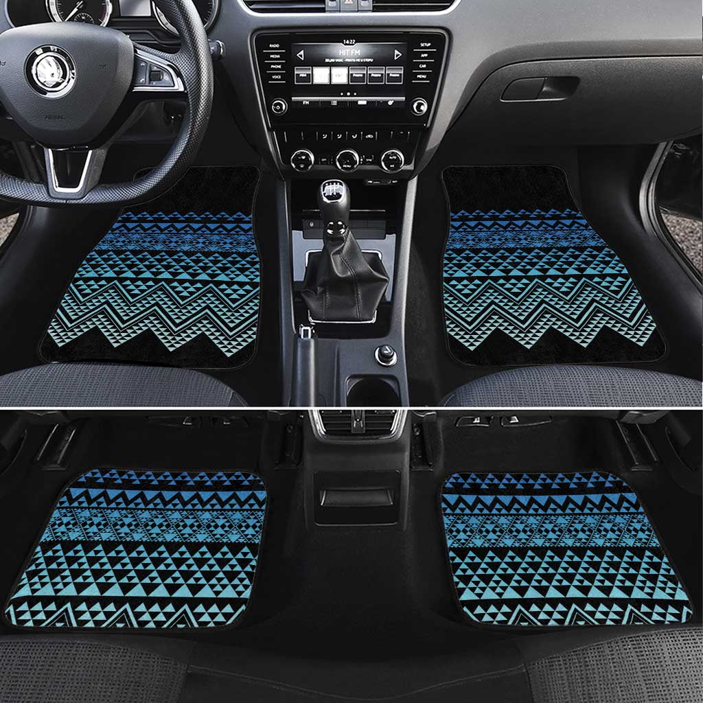 Maori Niho Taniwha Te Wheiao Car Mats Moana Blue - Polynesian Pride
