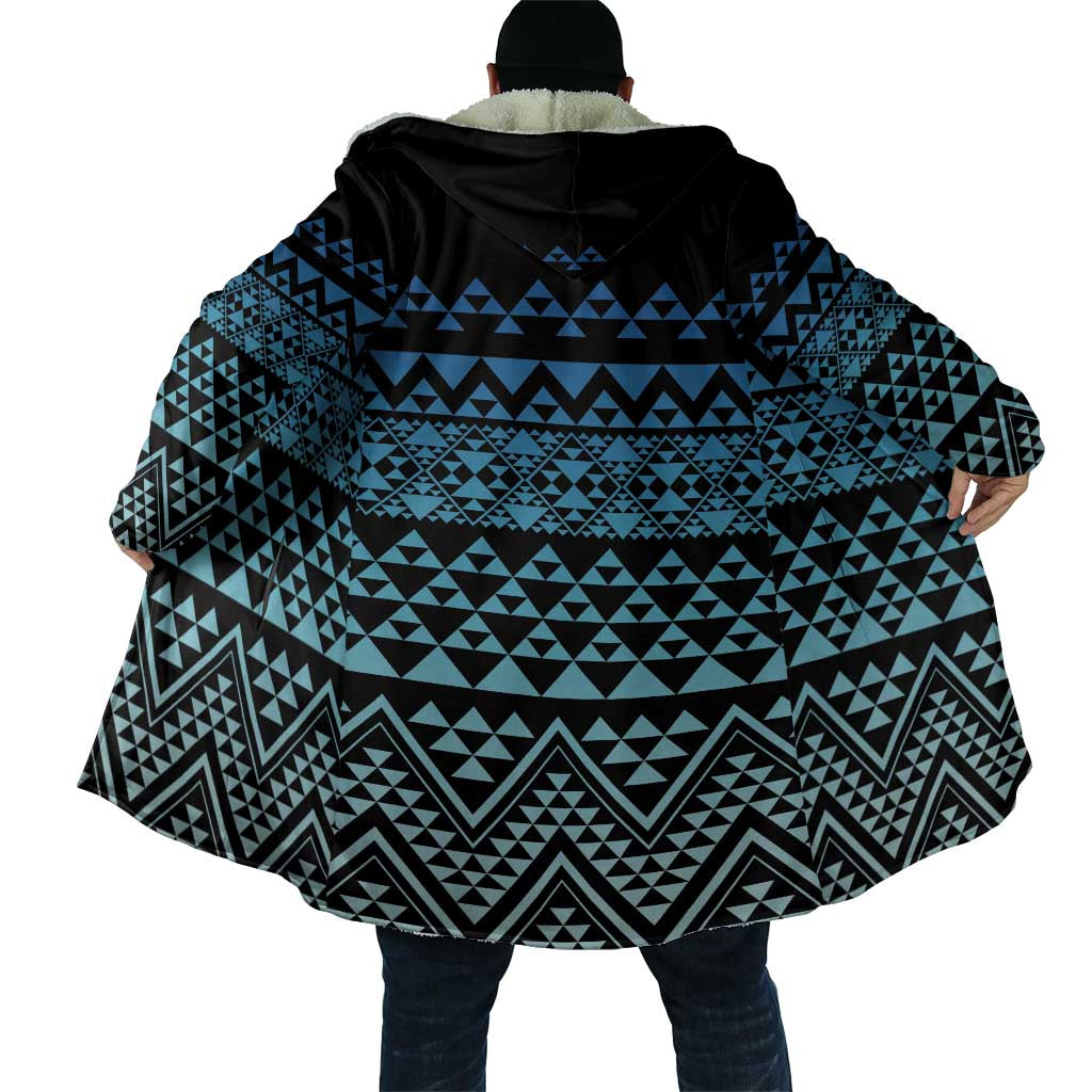Maori Niho Taniwha Te Wheiao Cloak Moana Blue - Polynesian Pride