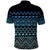 Maori Niho Taniwha Te Wheiao Polo Shirt Moana Blue - Polynesian Pride