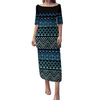 Maori Niho Taniwha Te Wheiao Puletasi Moana Blue - Polynesian Pride