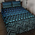 Maori Niho Taniwha Te Wheiao Quilt Bed Set Moana Blue - Polynesian Pride