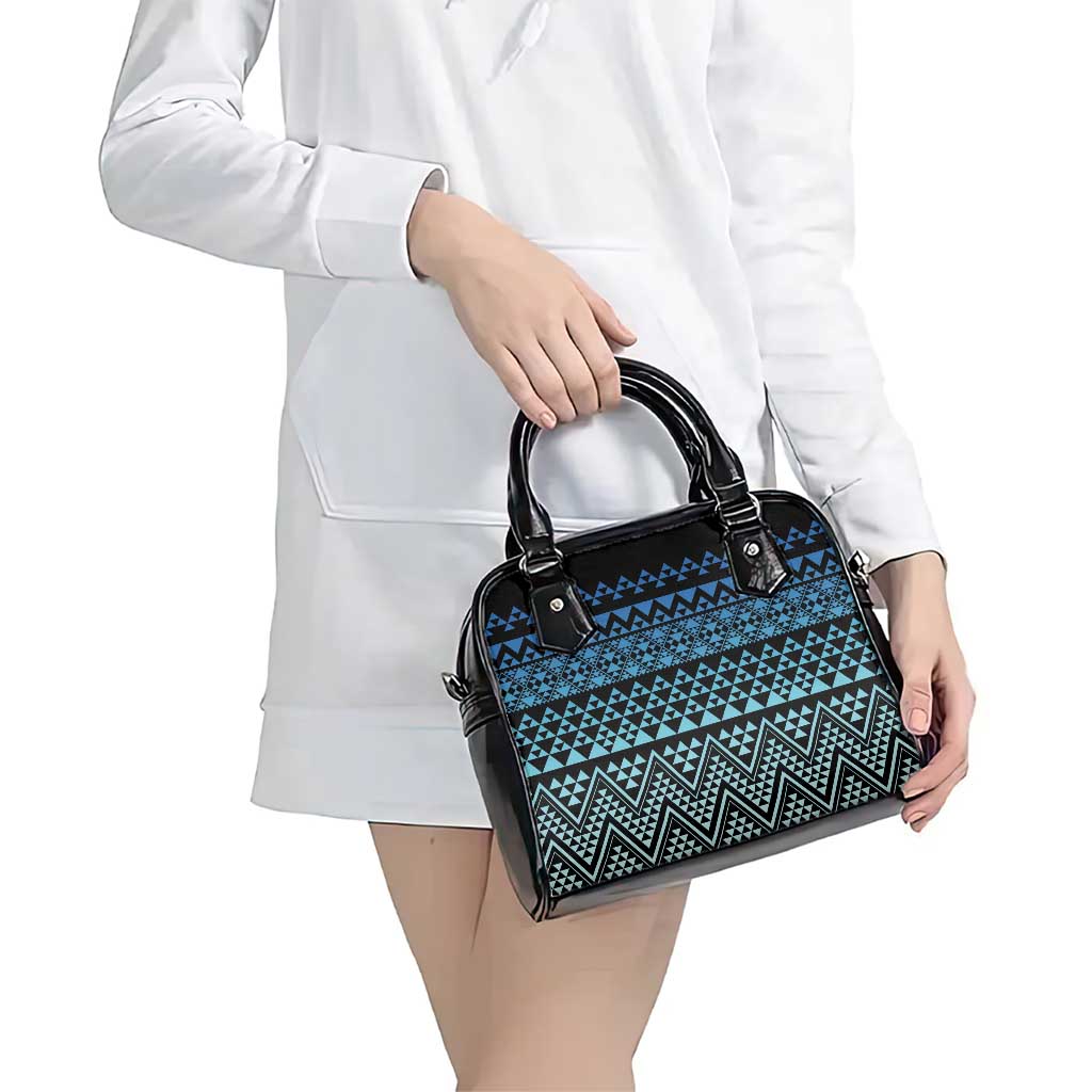 Maori Niho Taniwha Te Wheiao Shoulder Handbag Moana Blue - Polynesian Pride