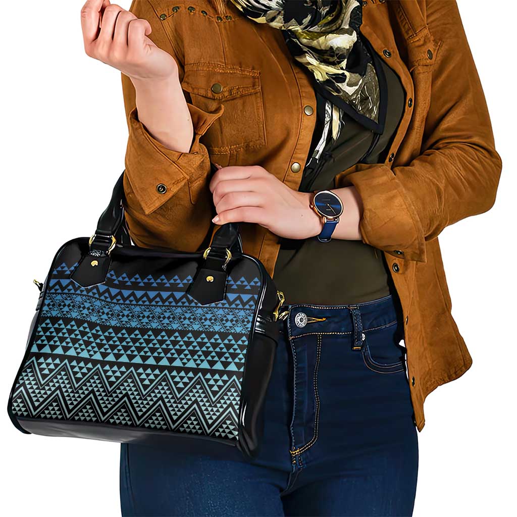 Maori Niho Taniwha Te Wheiao Shoulder Handbag Moana Blue - Polynesian Pride