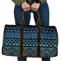 Maori Niho Taniwha Te Wheiao Travel Bag Moana Blue - Polynesian Pride