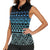 Maori Niho Taniwha Te Wheiao Women Sleeveless Polo Shirt Moana Blue - Polynesian Pride