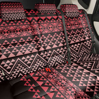 Maori Niho Taniwha Te Wheiao Back Car Seat Cover Terracotta - Polynesian Pride