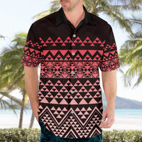 Maori Niho Taniwha Te Wheiao Hawaiian Shirt Terracotta - Polynesian Pride