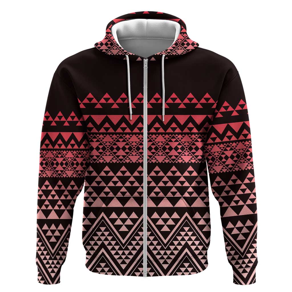 Maori Niho Taniwha Te Wheiao Hoodie Terracotta - Polynesian Pride
