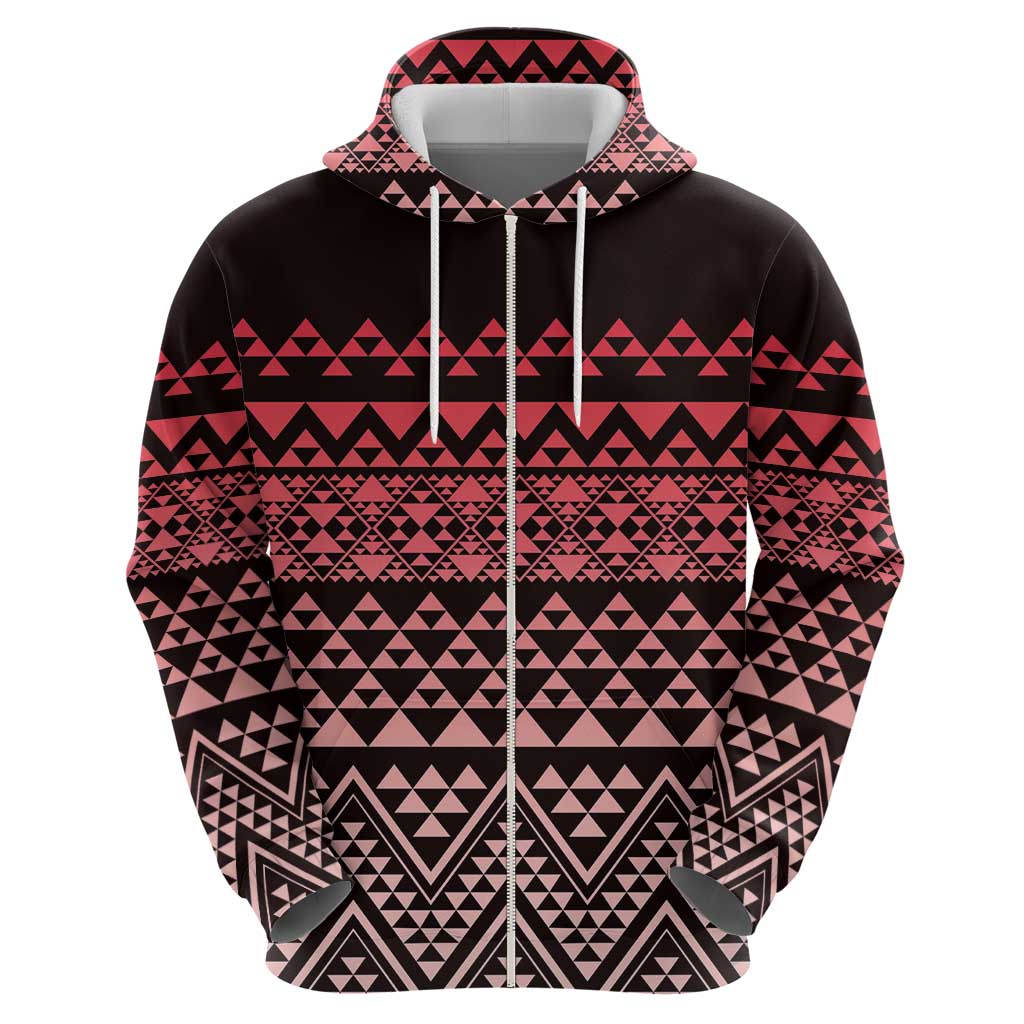 Maori Niho Taniwha Te Wheiao Hoodie Terracotta - Polynesian Pride