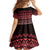 Maori Niho Taniwha Te Wheiao Kid Short Sleeve Dress Terracotta - Polynesian Pride