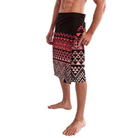 Maori Niho Taniwha Te Wheiao Lavalava Terracotta - Polynesian Pride