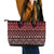 Maori Niho Taniwha Te Wheiao Leather Tote Bag Terracotta - Polynesian Pride