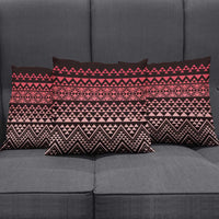 Maori Niho Taniwha Te Wheiao Pillow Cover Terracotta - Polynesian Pride