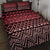 Maori Niho Taniwha Te Wheiao Quilt Bed Set Terracotta - Polynesian Pride