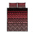 Maori Niho Taniwha Te Wheiao Quilt Bed Set Terracotta - Polynesian Pride