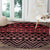 Maori Niho Taniwha Te Wheiao Round Carpet Terracotta - Polynesian Pride