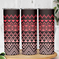 Maori Niho Taniwha Te Wheiao Skinny Tumbler Terracotta - Polynesian Pride