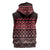 Maori Niho Taniwha Te Wheiao Sleeveless Zip Hoodie Terracotta - Polynesian Pride