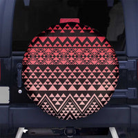 Maori Niho Taniwha Te Wheiao Spare Tire Cover Terracotta - Polynesian Pride