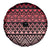 Maori Niho Taniwha Te Wheiao Spare Tire Cover Terracotta - Polynesian Pride