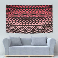 Maori Niho Taniwha Te Wheiao Tapestry Terracotta - Polynesian Pride