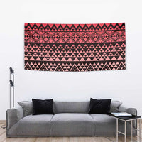 Maori Niho Taniwha Te Wheiao Tapestry Terracotta - Polynesian Pride