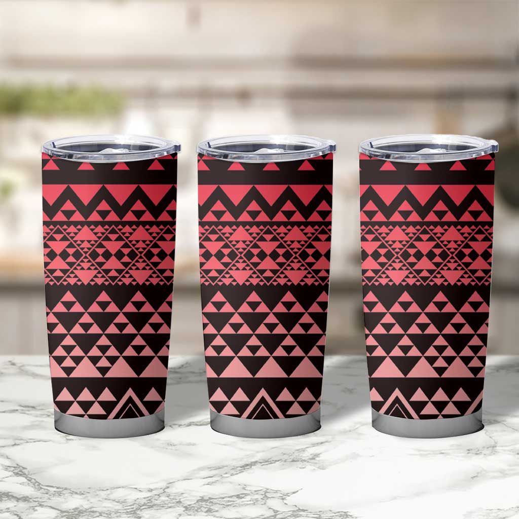 Maori Niho Taniwha Te Wheiao Tumbler Cup Terracotta - Polynesian Pride