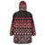 Maori Niho Taniwha Te Wheiao Wearable Blanket Hoodie Terracotta - Polynesian Pride